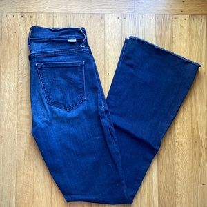 Mother Dark Wash Flare Jeans